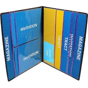 Ministry Organizer - Field Service Organizer - JW Magazine Holder - Field Service Portfolio (Black)