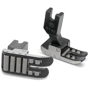 2Piece Roller Presser Foot Black R141 8 Bearings for Industrial Sewing Machine for Juki Consew Brother Singer
