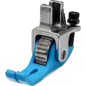 Fbshicung Narrow Roller Presser Foot for Singer Brother Juki Industrial Single Needle Lockstitch Sewing Machine (Diamond Wheel)