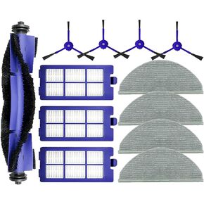Accessories Kit For Eufy RoboVac X8: Replacement Parts Compatible with RoboVac X8 Hybrid/RoboVac X8 Pro Robot Vacuum .Main Brush Side Brush Filter Mop Pad Spare Attachments