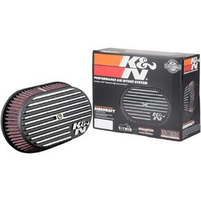 K&N Air Intake System: Air Cleaner Kit for Harley Davidson 2008 - 2017 Touring , Softail Models 96CI, 103CI, Road Glide, Softail, Street Glide, Road King RK-3952