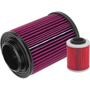 Motorcycle Air Filter 707800371 Oil Filter 420256188 Replacement for Can-Am Outlander Max 450 500 570 650 800R 1000 1000R 2012-2019