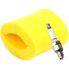 TIANYAN 17254-HF7-000 Air Filter Service Kit Compatible with Honda XR80R XR100R CRF80F CRF100F SporTrax 90 TRX90EX with CR7HSA Spark Plug