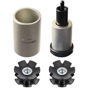 Bike Bicycle Fork Star Nut Setting Installer Install Tool with 2 Free Star Nuts - Size 1-1/8"