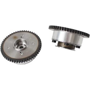 Kessocco 2PCS Exhaust & Intake VVT Timing Gear Sprocket Camshaft Adjusters Compatible with Hyundai Kia Elantra Forte Koup 1.8L Replace# 243502E001 243702E000 24370-2E000 24350-2E001