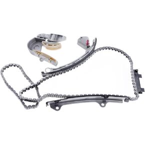 A-Premium Engine Timing Chain Kit W/Tensioner & Guide Rail [DOHC, L4 2.5L] Compatible with Nissan Altima 2002 2003 2004 2005 2006, Sentra 2002-2006