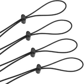 4pc Bungee Goggle Strap Kit, Tapered End Swimming Goggle Straps for Swim Goggles
