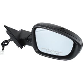 X AUTOHAUX 3 Pins Right Passenger Side Door Mirror Assembly for Honda Accord LX Sport 2018-2022 Power Glass Non-Heated Manual Folding Black Paint to Match Replac No.76201TBAA11ZF