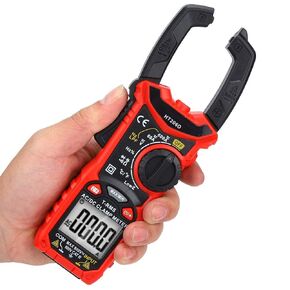 DC AC Clamp Meter, HT206 Digital Clamp Meter, 6000 Counts Multimeter with Resistance Capacitance Current Voltage Continuity (HT206D)