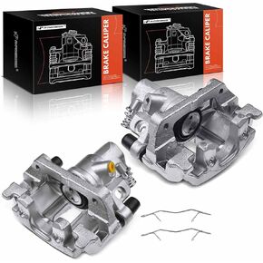 A-Premium Disc Brake Caliper Assembly with Bracket Compatible with Select Ford Models - EcoSport 2018-2020, Focus 2012-2018 - Rear Driver and Passenger Side, 2-PC Set