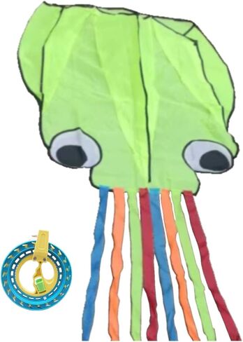 طائرة ورقية الأخطبوط، طائرة ورقية عملاقة ثلاثية الأبعاد مع بكرة سلسلة طائرة ورقية، لعبة طائرات ورقية كبيرة للشاطئ، طائرات ورقية بألوان قوس قزح مع ذيل in Kuwait