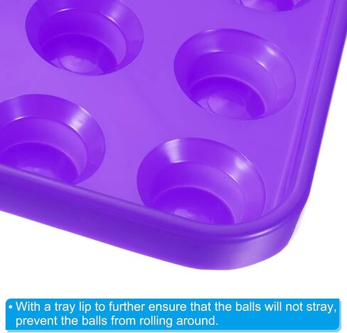 PATIKIL Pool Ball Tray, Billiard Ball Holder Snooker Ball Storage Tray Tool Pool Table Accessory for 16 Balls in Saudi Arabia
