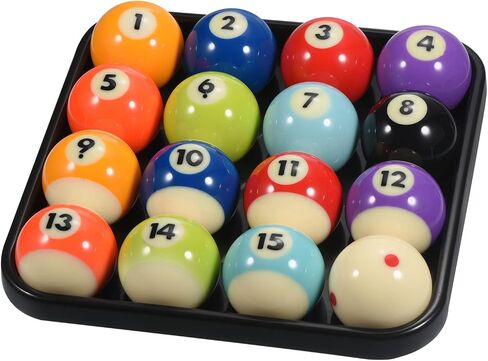 PATIKIL Pool Ball Tray, Billiard Ball Holder Snooker Ball Storage Tray Tool Pool Table Accessory for 16 Balls in Saudi Arabia
