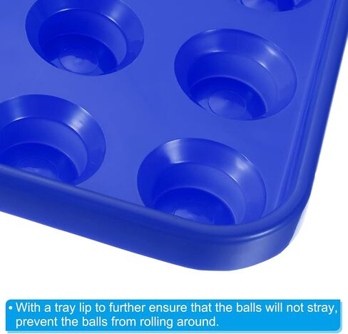 PATIKIL Pool Ball Tray, Billiard Ball Holder Snooker Ball Storage Tray Tool Pool Table Accessory for 16 Balls in Saudi Arabia