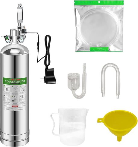MagTool 4L Aquarium CO2 Generator System Carbon Dioxide Reactor Kit with Regulator and Needle Valve (2.5L with Solenoid) in Kuwait