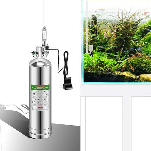 MagTool 4L Aquarium CO2 Generator System Carbon Dioxide Reactor Kit with Regulator and Needle Valve (2.5L with Solenoid) in Kuwait