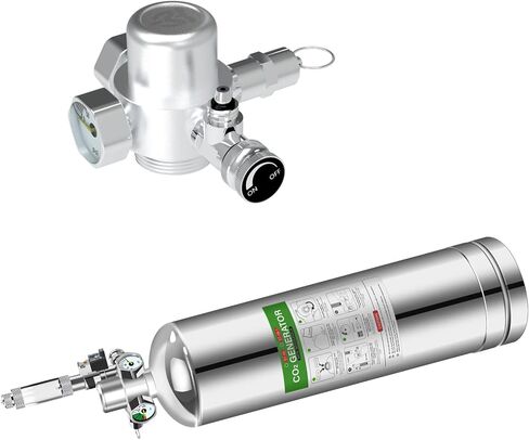 MagTool 4L Aquarium CO2 Generator System Carbon Dioxide Reactor Kit with Regulator and Needle Valve (2.5L with Solenoid) in Kuwait