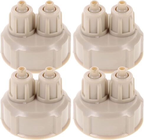 Hohopeti 4 قطع DIY مفاعل زجاجة ماء الملحقات DIY أطقم الهواء الناشر DIY مفاعل زجاجة غطاء حوض السمك نظام غطاء زجاجة حوض السمك للنباتات الحية غطاء زجاجة الهواء أداة DIY in Kuwait