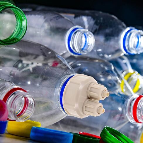 Hohopeti 4 قطع DIY مفاعل زجاجة ماء الملحقات DIY أطقم الهواء الناشر DIY مفاعل زجاجة غطاء حوض السمك نظام غطاء زجاجة حوض السمك للنباتات الحية غطاء زجاجة الهواء أداة DIY in Kuwait