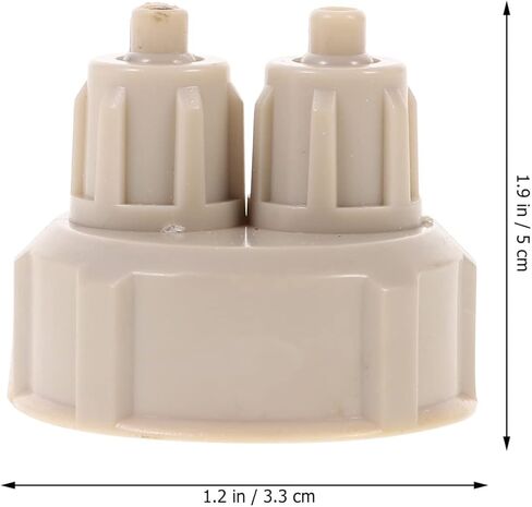 Hohopeti 4 قطع DIY مفاعل زجاجة ماء الملحقات DIY أطقم الهواء الناشر DIY مفاعل زجاجة غطاء حوض السمك نظام غطاء زجاجة حوض السمك للنباتات الحية غطاء زجاجة الهواء أداة DIY in Kuwait