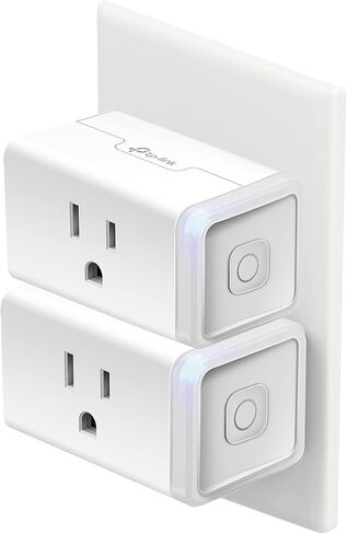 Kasa Smart Plug HS103P2, Smart Home Wi-Fi Outlet Works with Alexa, Echo, Google Home & IFTTT, No Hub Required, Remote Control,15 Amp,UL Certified, (Pack of 2) White in Kuwait