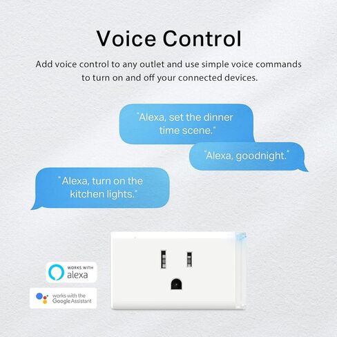Kasa Smart Plug HS103P2, Smart Home Wi-Fi Outlet Works with Alexa, Echo, Google Home & IFTTT, No Hub Required, Remote Control,15 Amp,UL Certified, (Pack of 2) White in Kuwait