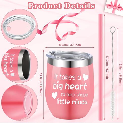 Cunhill 2 Pcs Best Teacher Gifts for Women Teacher Appreciation Gifts Sets Thank You Gifts Teacher Tumbler Coffee Mug Teacher Keepsake and Paperweight Graduation Gifts (Thank You Style) in Saudi Arabia