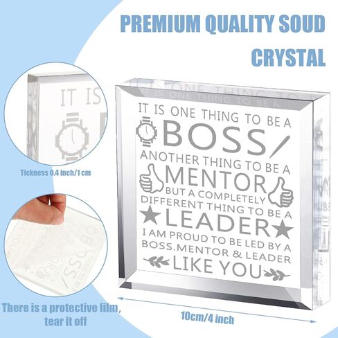 Blulu Boss Gifts Inspirational Gifts Office Coworker Gifts Boss Lady Gifts for Women Appreciation Keepsake Acrylic Desk Decor for Friends Colleague Teacher(Flower) in Saudi Arabia