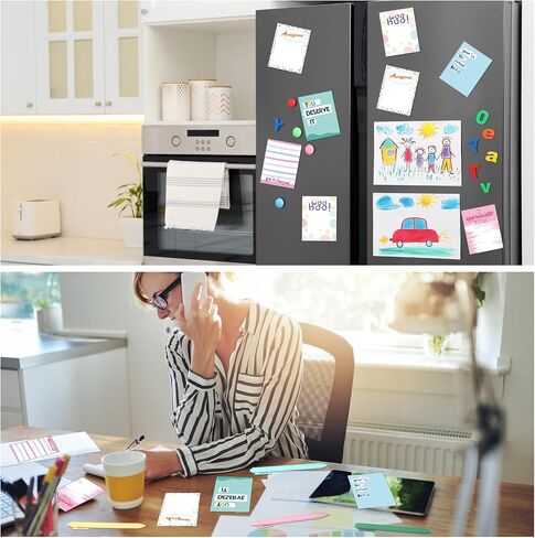 24 Sets Employee Appreciation Gifts Inspirational Sticky Note Pads with Pens Ribbons Appreciation Cards Motivational Empowering Thank You Notes Gift Set for Employee Worker Office Supplies in Saudi Arabia