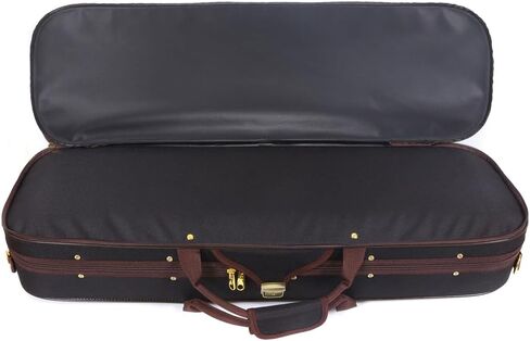 Vetimobato Oxford violin box 4/4 Full Size Oblong Violin Case with 2 Adjustable Shoulder Straps 2 Bow Holder Portable Travel violin case bag (Style 3) in Kuwait