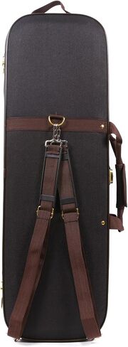Vetimobato Oxford violin box 4/4 Full Size Oblong Violin Case with 2 Adjustable Shoulder Straps 2 Bow Holder Portable Travel violin case bag (Style 3) in Kuwait