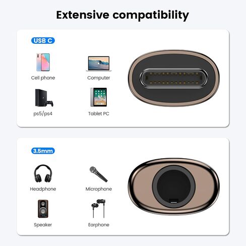 MOSWAG USB C to 3.5mm Audio Headphone Adapter, Typc C to 3.5mm Aux Adapter Zinc Alloy Adapter Compatible with iPhone 15 Plus/15 Pro Max Samsung GalaxyS23 S22 Plus, Ultra S21+, Pixel 7/6, Pad Pro 6 in Saudi Arabia
