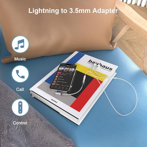 [Apple MFi Certified] 90 Degree Lightning to 3.5 mm Headphone Jack Adapter, 3 Pack iPhone Headphones Adapter Aux Dongle Adaptor Earphone Audio Coverter for iPhone 14 13 12 11 Pro Max XS XR X 8 7, iPad in Kuwait