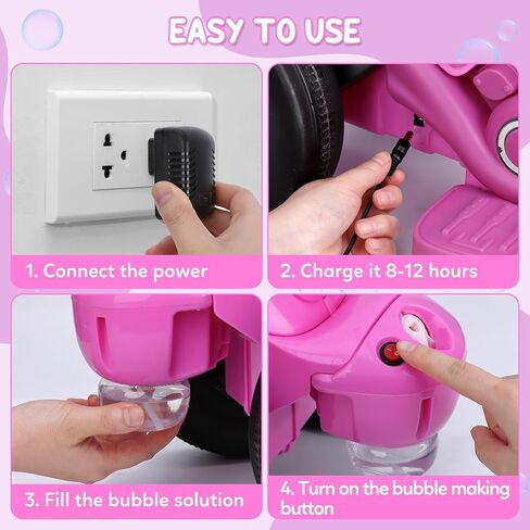 Kids Ride on Bubble Car, Hetoy 6V Battery Powered Electric Motorcycle 1.9 MPH Speed w/LED Headlights, Music, Pedal, Forward/Reserve, 3 Wheels Motorbike Toys Gift for Toddler 3 and Up Boys Girls, Green in Kuwait