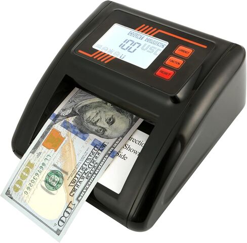 CHTEJA N68B 7-advanced Verification Portable Counterfeit Bill Detector for USD Only- UV/MG/IR/RGB/Size/DD/WMD, Compact Money Detector Machine Tested by Bank, 100% Fake Detection with Warning Sound in Saudi Arabia