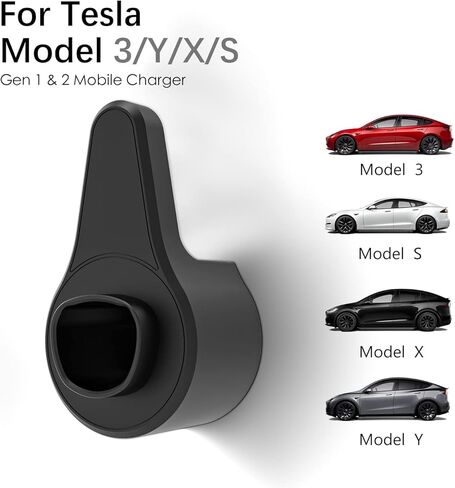 منظم كابل شحن EVCONN Tesla، حامل شاحن مع فتحة شاحن لمحركات Tesla، موصل تثبيت على الحائط، موصل جدار السيارة لملحقات Tesla in Kuwait