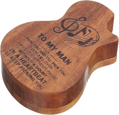 FAVOMOTO Box Pick box wooden guitar pick holder Container Case personalized guitar picks guitar picks case guitar pick case guitar pick holder case bass picks Guitar Parts storage Organizer in Saudi Arabia