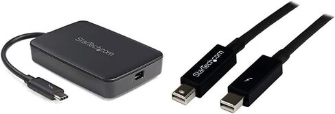 StarTech.com 1x محول Thunderbolt 3 إلى Thunderbolt 2 - حزمة Windows/Mac (TBT3TBTADAP) مع كابل Thunderbolt 1x 2 متر - M/M (TBOLTMM2M) in Kuwait