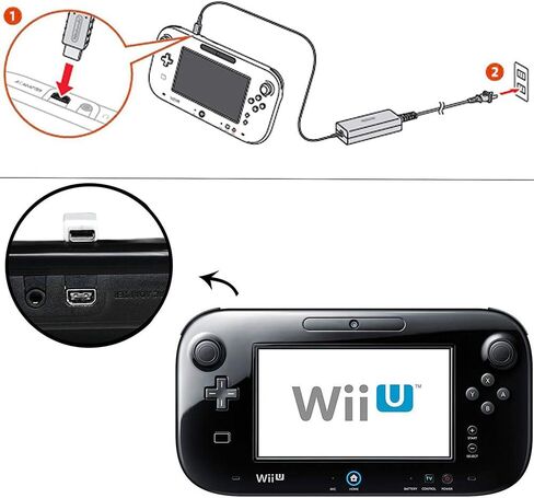 شاحن لجهاز Nintendo Wii U Gamepad، شاحن حائط بديل لمحول التيار المتردد لوحدة تحكم Nintendo Wii U in Saudi Arabia