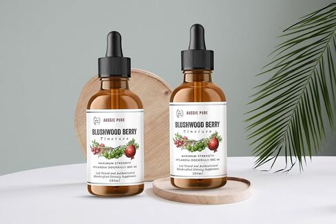Aussie Pure Blushwood Berry EBC-46 صبغة دعم المناعة والخلايا ذات القوة القصوى - مستخلص الفاكهة والبذور - تركيبة جلسرين لطيفة وفموية وموضعية خالية من الكحول - جميع الأعمار - زجاجة واحدة 120 مل in Kuwait