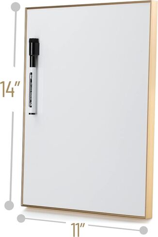 Mr. Pen- Dry Erase Board, 14" x 11", Black Aluminum Frame with a Black Dry Erase Marker, White Board Dry Erase, Magnetic Dry Erase Board, Small White Board Small Dry Erase Board for Wall in Saudi Arabia