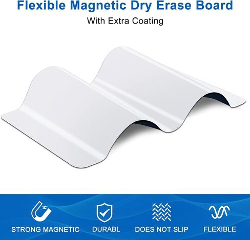 2PCS Magnetic Whiteboard for Fridge,Magnetic Dry Erase Board for Refrigerator with 8 Marker and 2 Eraser, Fridge Whiteboard Magnetic for Home Kitchen Memo Grocery List (12" X 9") in Saudi Arabia