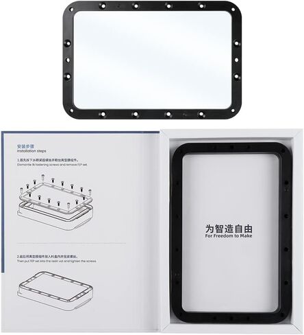 AOMUWKE 2PCS FEP Film for Anycubic Photon Mono 2, 3D Printer Accessories 2PCS Resin Vat Pre-Installed FEP Release Film with Frame for Mono 2 Resin 3D Printer 197x131x0.15mm in Kuwait