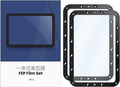 AOMUWKE 2PCS FEP Film for Anycubic Photon Mono 2, 3D Printer Accessories 2PCS Resin Vat Pre-Installed FEP Release Film with Frame for Mono 2 Resin 3D Printer 197x131x0.15mm in Kuwait