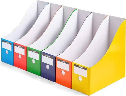 File Box, For A4-size Paper, Storage Box, Small Items, File Stand, Document Case, Desktop Storage Box, File Box, Stationery Storage, Office Supplies, Assembly Type, Pure White, 10 Pieces in Saudi Arabia