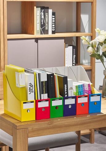 File Box, For A4-size Paper, Storage Box, Small Items, File Stand, Document Case, Desktop Storage Box, File Box, Stationery Storage, Office Supplies, Assembly Type, Pure White, 10 Pieces in Saudi Arabia