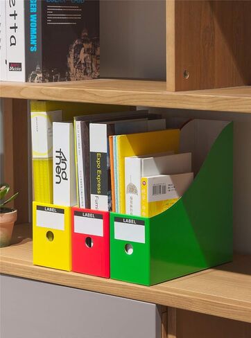 File Box, For A4-size Paper, Storage Box, Small Items, File Stand, Document Case, Desktop Storage Box, File Box, Stationery Storage, Office Supplies, Assembly Type, Pure White, 10 Pieces in Saudi Arabia