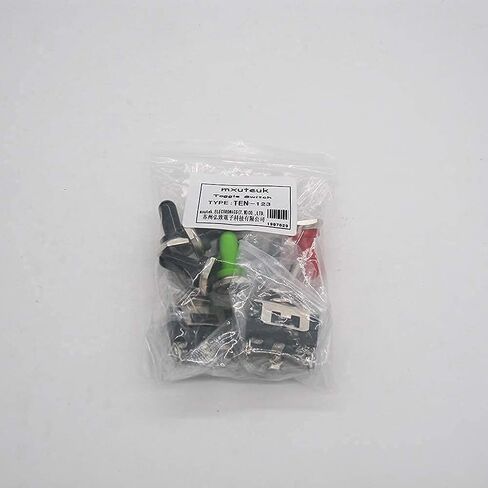 mxuteuk 3pcs تبديل التبديل تشغيل / إيقاف الثقيلة الروك التبديل SPST 16A 250V 20A 125V 2 محطة 2 موقف + 5PCS للماء تبديل المعادن تبديل غطاء غطاء التمهيد Ten-1021-5MZ-B101 in Kuwait