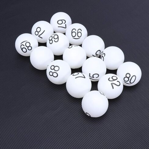 ifundom Pong Balls, 100Pcs Numbered Beer Pong Balls 40mm Raffle Balls, Bingo Game Balls Colorful Numbered Pong Balls Entertainment Table Tennis Balls for Bingo Game Machine in Saudi Arabia