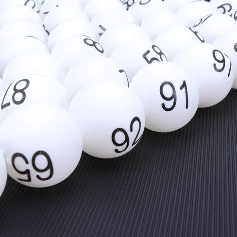 ifundom Pong Balls, 100Pcs Numbered Beer Pong Balls 40mm Raffle Balls, Bingo Game Balls Colorful Numbered Pong Balls Entertainment Table Tennis Balls for Bingo Game Machine in Saudi Arabia